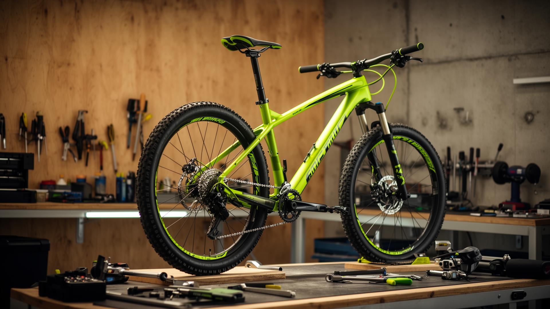 Fahrrad in der Werkstatt
